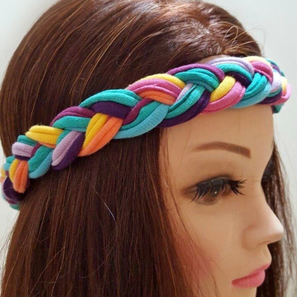 New Braided colorful headband Headwrap